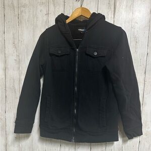 Boys Tony Hawk Black Sherpa  Hoodie Size L